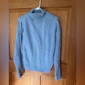 Berthmeer cable knit, wool blend turtleneck sweater